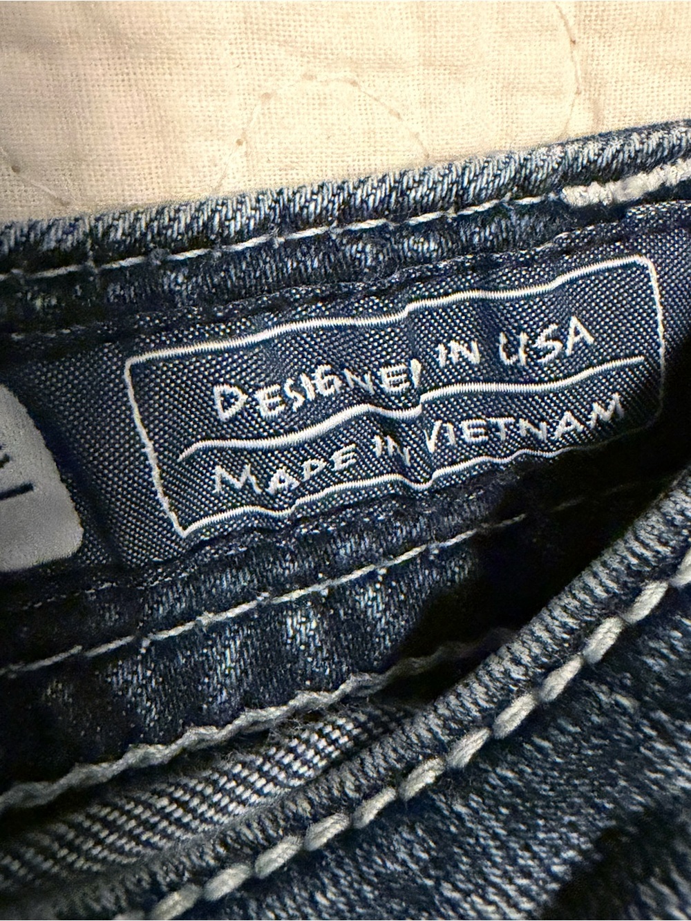 “MISS ME””Signature Dark Wash Denim Jean Shorts with Embellished Pockets - Blue - Picture 13 of 13